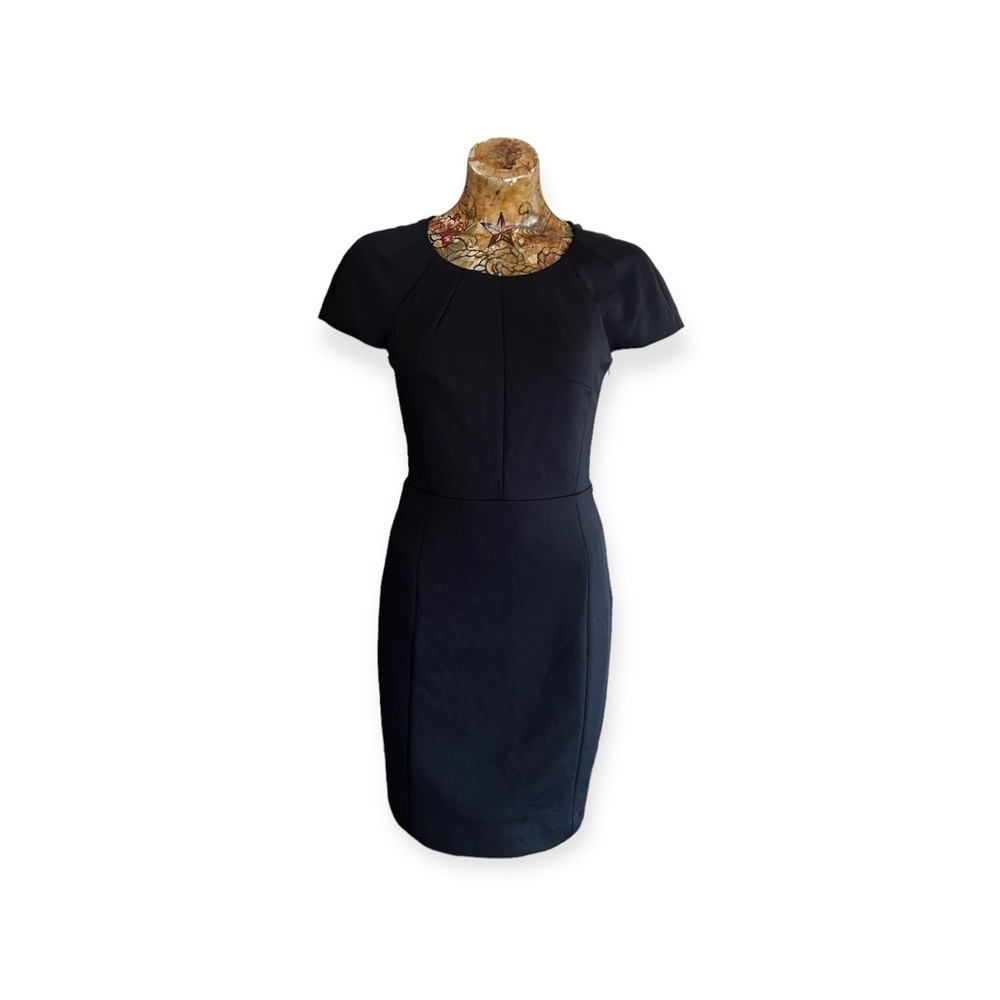 SONIA by Sonia Rykiel dress black pink pleats back 38 / M business office